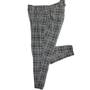 Torrid Pants Womens Size 3 Full Lenght  Leggin Signature Waist Pocket Gray Plaid